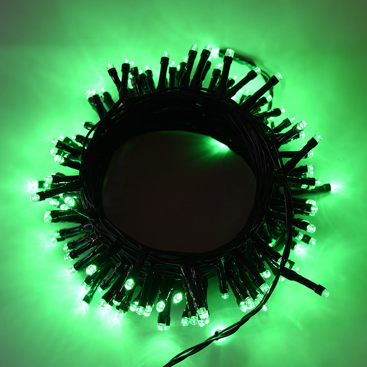 CATENA LUMINOSA VERDE CON 500 LED - ILLUMINAZIONE VERSATILE PERFETTA PER DECORAZIONI DI GIARDINI BALCONI E FESTE