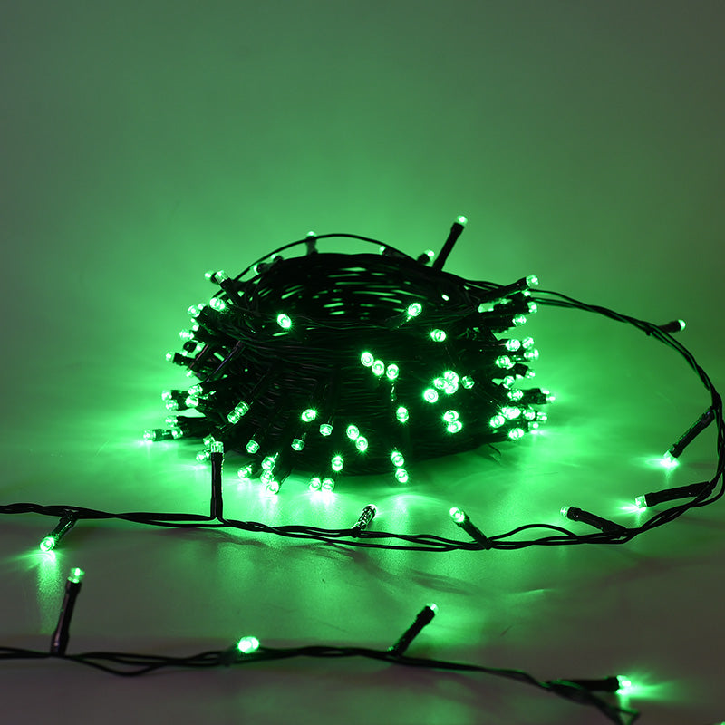CATENA LUMINOSA VERDE CON 500 LED - ILLUMINAZIONE VERSATILE PERFETTA PER DECORAZIONI DI GIARDINI BALCONI E FESTE