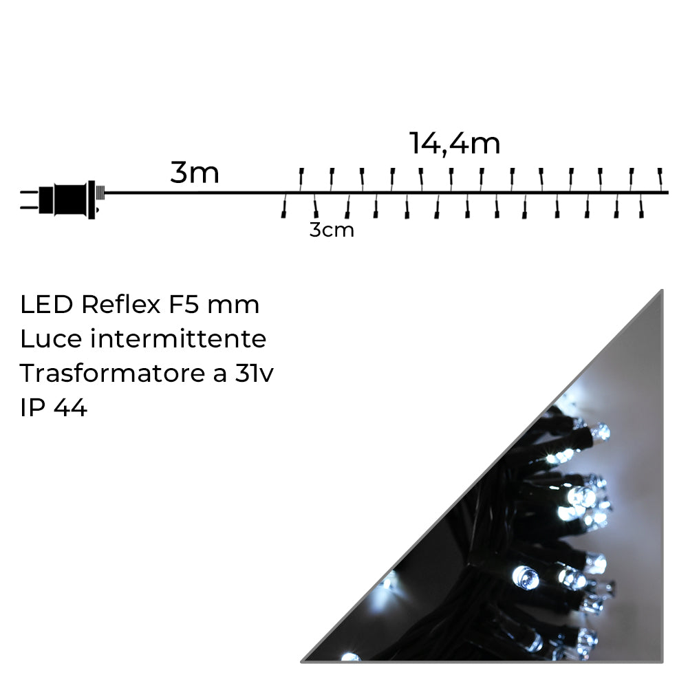 Infografica_Catena_Cluster_480_LED_14mt_Luce_Bianca_Intermittente_IP44_su_Sfondo_Bianco